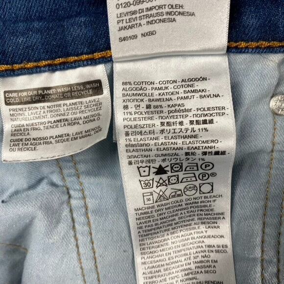 Levi's 514 Straight Fit Jeans Men's 38x32 Blue Medium Wash - Picture 5 of 10